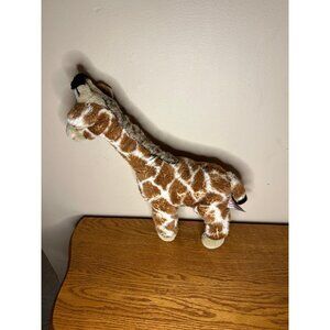 16 in aurora world giraffe plush realistic zoo stuffed animal